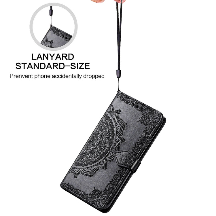 Halfway Mandala Embossing Pattern Horizontal Flip Leather Case with Holder & Card Slots & Wallet & Lanyard, For OPPO Reno5 Pro+, For vivo X60 Pro+, For vivo X60 Pro, For Huawei  P50 Pro