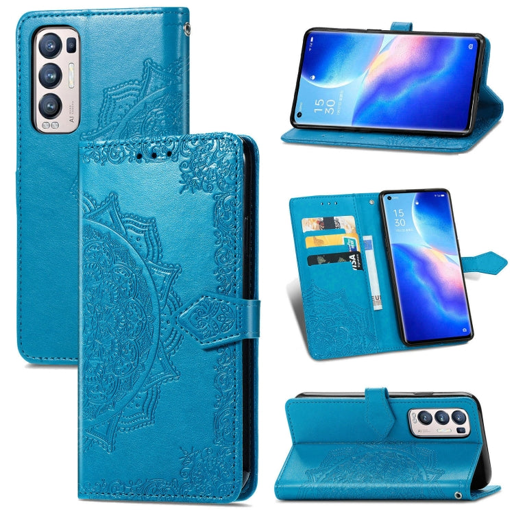 Halfway Mandala Embossing Pattern Horizontal Flip Leather Case with Holder & Card Slots & Wallet & Lanyard, For OPPO Reno5 Pro+, For vivo X60 Pro+, For vivo X60 Pro, For Huawei  P50 Pro