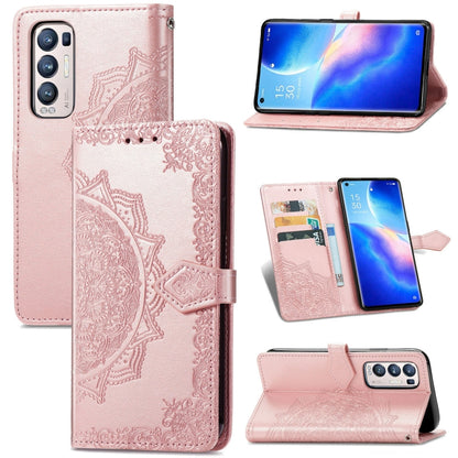 Halfway Mandala Embossing Pattern Horizontal Flip Leather Case with Holder & Card Slots & Wallet & Lanyard, For OPPO Reno5 Pro+, For vivo X60 Pro+, For vivo X60 Pro, For Huawei  P50 Pro