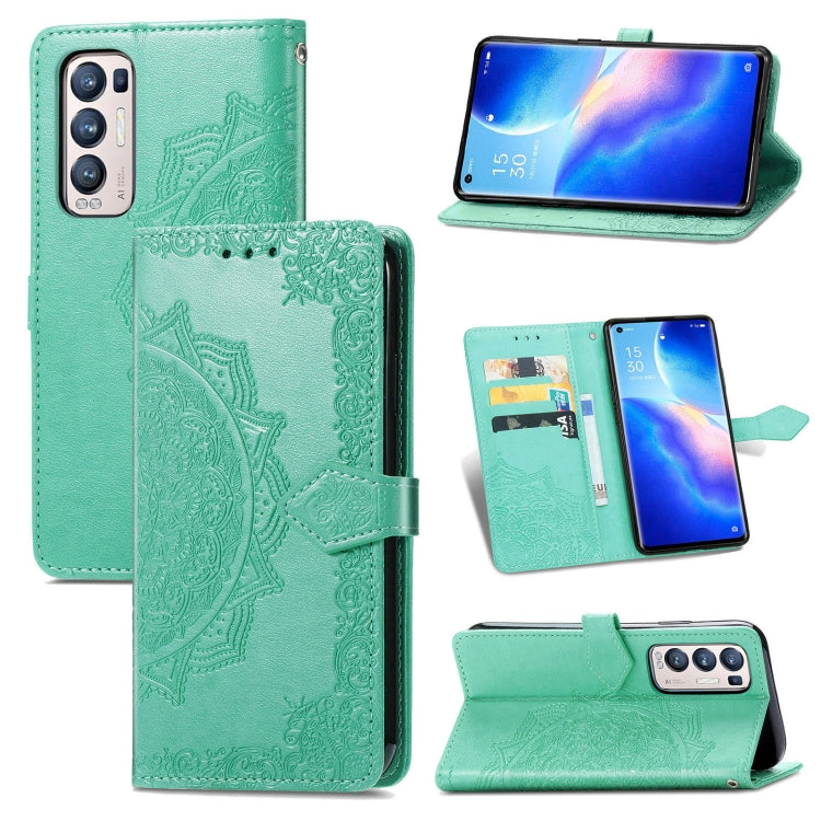 Halfway Mandala Embossing Pattern Horizontal Flip Leather Case with Holder & Card Slots & Wallet & Lanyard, For OPPO Reno5 Pro+, For vivo X60 Pro+, For vivo X60 Pro, For Huawei  P50 Pro