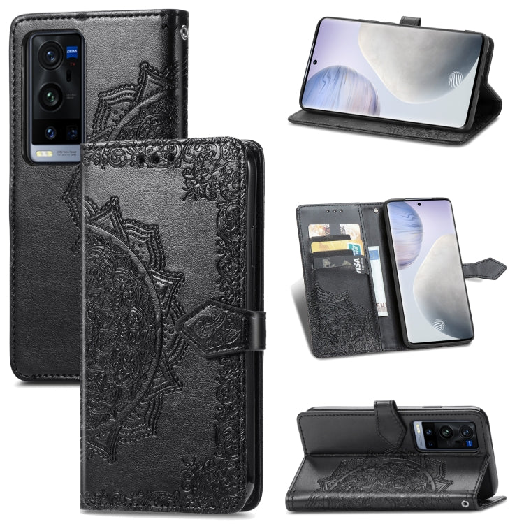 Halfway Mandala Embossing Pattern Horizontal Flip Leather Case with Holder & Card Slots & Wallet & Lanyard, For OPPO Reno5 Pro+, For vivo X60 Pro+, For vivo X60 Pro, For Huawei  P50 Pro