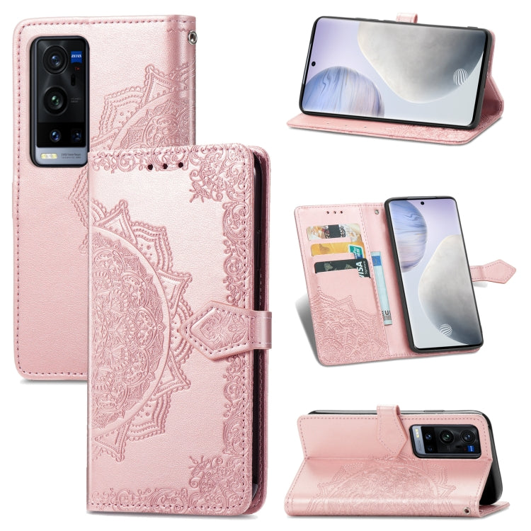 Halfway Mandala Embossing Pattern Horizontal Flip Leather Case with Holder & Card Slots & Wallet & Lanyard, For OPPO Reno5 Pro+, For vivo X60 Pro+, For vivo X60 Pro, For Huawei  P50 Pro
