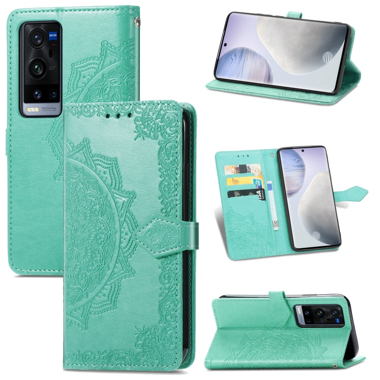 Halfway Mandala Embossing Pattern Horizontal Flip Leather Case with Holder & Card Slots & Wallet & Lanyard, For OPPO Reno5 Pro+, For vivo X60 Pro+, For vivo X60 Pro, For Huawei  P50 Pro