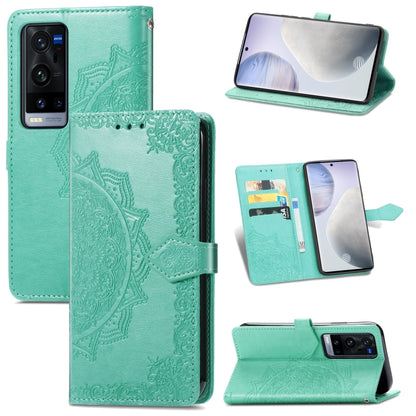 Halfway Mandala Embossing Pattern Horizontal Flip Leather Case with Holder & Card Slots & Wallet & Lanyard, For OPPO Reno5 Pro+, For vivo X60 Pro+, For vivo X60 Pro, For Huawei  P50 Pro