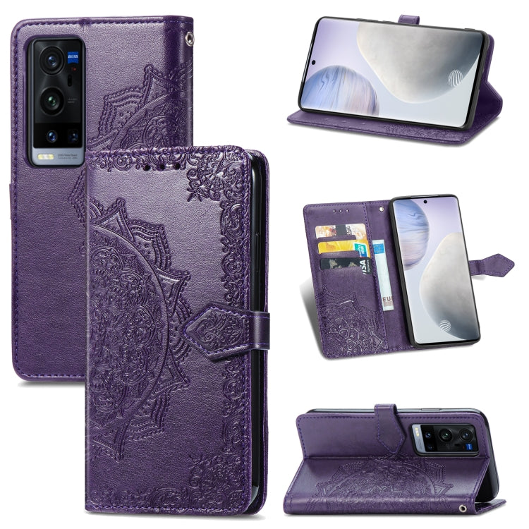 Halfway Mandala Embossing Pattern Horizontal Flip Leather Case with Holder & Card Slots & Wallet & Lanyard, For OPPO Reno5 Pro+, For vivo X60 Pro+, For vivo X60 Pro, For Huawei  P50 Pro