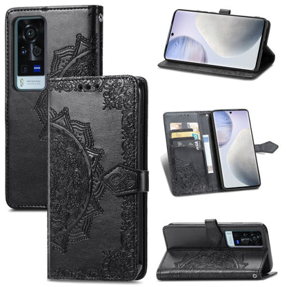 Halfway Mandala Embossing Pattern Horizontal Flip Leather Case with Holder & Card Slots & Wallet & Lanyard, For OPPO Reno5 Pro+, For vivo X60 Pro+, For vivo X60 Pro, For Huawei  P50 Pro