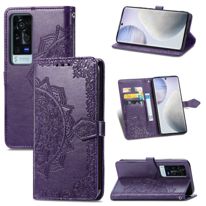Halfway Mandala Embossing Pattern Horizontal Flip Leather Case with Holder & Card Slots & Wallet & Lanyard, For OPPO Reno5 Pro+, For vivo X60 Pro+, For vivo X60 Pro, For Huawei  P50 Pro