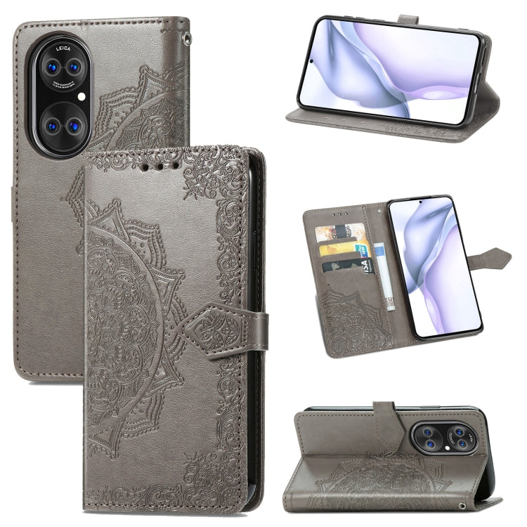 Halfway Mandala Embossing Pattern Horizontal Flip Leather Case with Holder & Card Slots & Wallet & Lanyard, For OPPO Reno5 Pro+, For vivo X60 Pro+, For vivo X60 Pro, For Huawei  P50 Pro