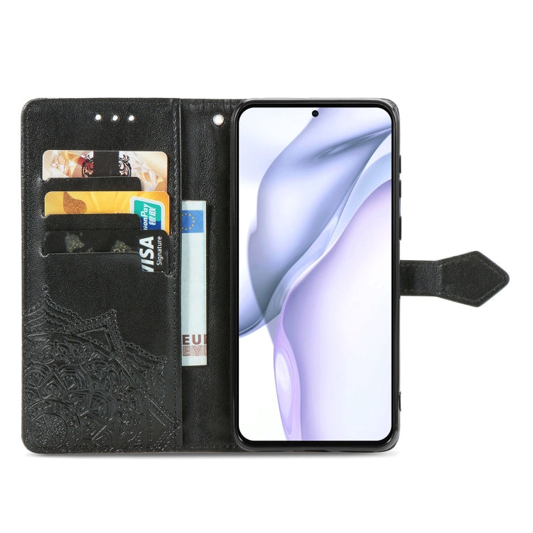 Halfway Mandala Embossing Pattern Horizontal Flip Leather Case with Holder & Card Slots & Wallet & Lanyard, For Huawei  P50, For Xiaomi 11 Lite, For Motorola Edge S, For OnePlus 9 Pro
