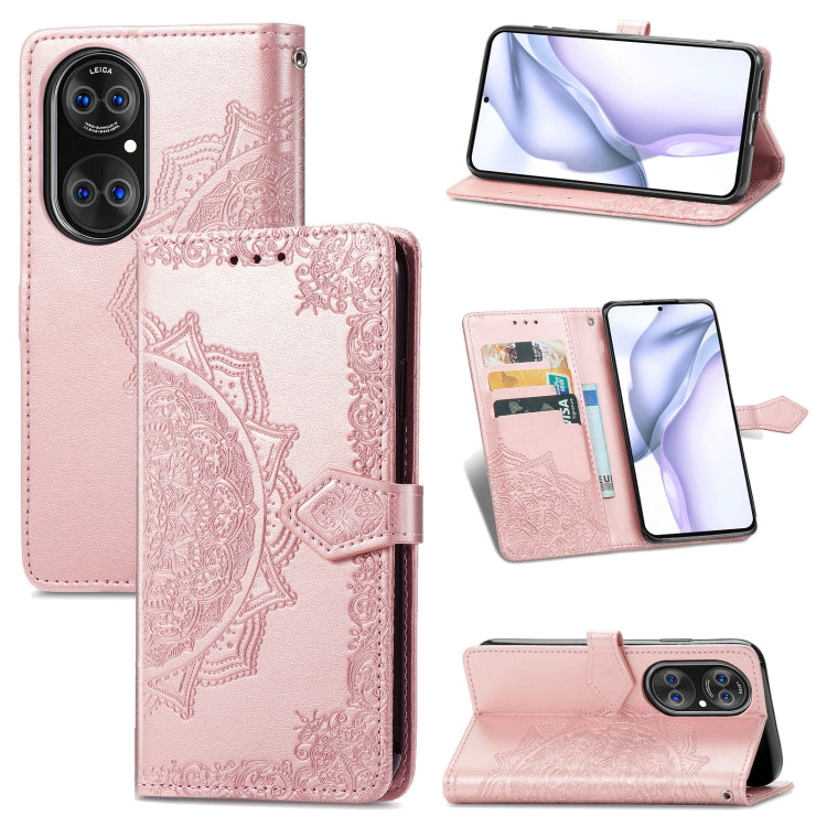 Halfway Mandala Embossing Pattern Horizontal Flip Leather Case with Holder & Card Slots & Wallet & Lanyard, For Huawei  P50, For Xiaomi 11 Lite, For Motorola Edge S, For OnePlus 9 Pro