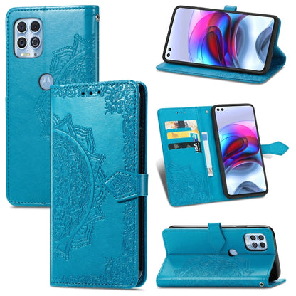 Halfway Mandala Embossing Pattern Horizontal Flip Leather Case with Holder & Card Slots & Wallet & Lanyard, For Huawei  P50, For Xiaomi 11 Lite, For Motorola Edge S, For OnePlus 9 Pro