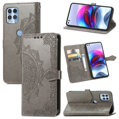 Halfway Mandala Embossing Pattern Horizontal Flip Leather Case with Holder & Card Slots & Wallet & Lanyard, For Huawei  P50, For Xiaomi 11 Lite, For Motorola Edge S, For OnePlus 9 Pro