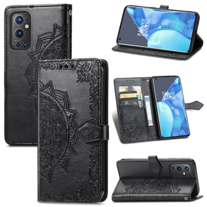 Halfway Mandala Embossing Pattern Horizontal Flip Leather Case with Holder & Card Slots & Wallet & Lanyard, For Huawei  P50, For Xiaomi 11 Lite, For Motorola Edge S, For OnePlus 9 Pro