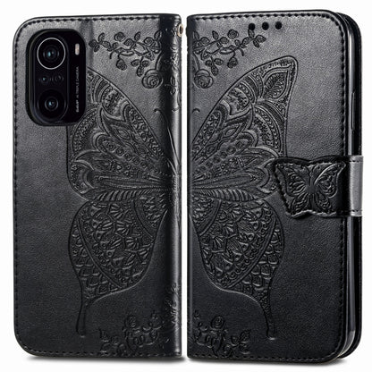 Butterfly Love Flowers Embossed Horizontal Flip Leather Case with Holder & Card Slots & Wallet & Lanyard, For Xiaomi Redmi K40 /K40 Pro /K40 Pro+, For Xiaomi Redmi Note10 5G, For Xiaomi Mi 10S