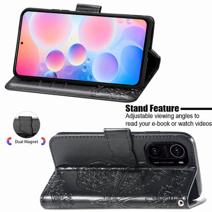 Butterfly Love Flowers Embossed Horizontal Flip Leather Case with Holder & Card Slots & Wallet & Lanyard, For Xiaomi Redmi K40 /K40 Pro /K40 Pro+, For Xiaomi Redmi Note10 5G, For Xiaomi Mi 10S