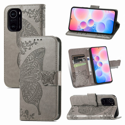 Butterfly Love Flowers Embossed Horizontal Flip Leather Case with Holder & Card Slots & Wallet & Lanyard, For Xiaomi Redmi K40 /K40 Pro /K40 Pro+, For Xiaomi Redmi Note10 5G, For Xiaomi Mi 10S