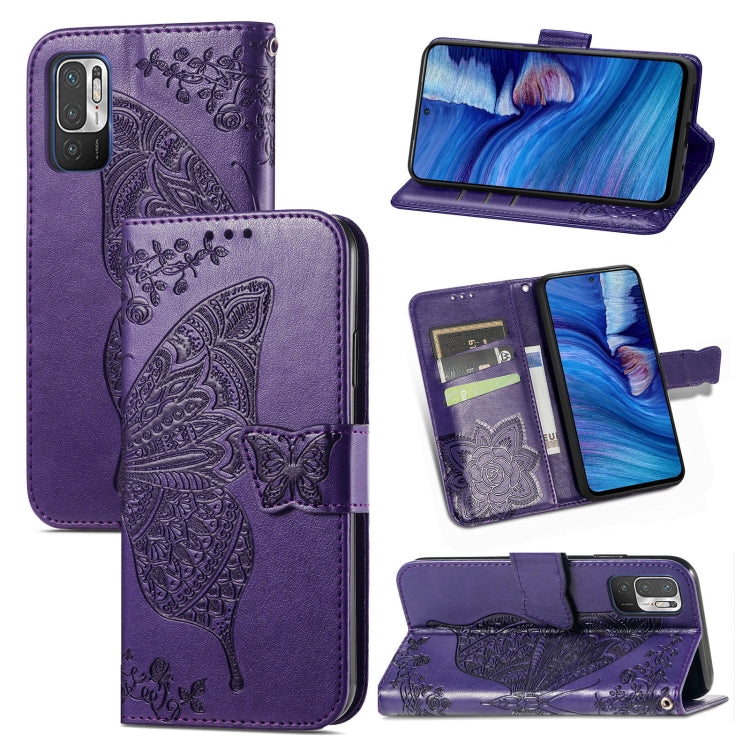 Butterfly Love Flowers Embossed Horizontal Flip Leather Case with Holder & Card Slots & Wallet & Lanyard, For Xiaomi Redmi K40 /K40 Pro /K40 Pro+, For Xiaomi Redmi Note10 5G, For Xiaomi Mi 10S
