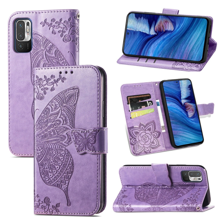 Butterfly Love Flowers Embossed Horizontal Flip Leather Case with Holder & Card Slots & Wallet & Lanyard, For Xiaomi Redmi K40 /K40 Pro /K40 Pro+, For Xiaomi Redmi Note10 5G, For Xiaomi Mi 10S