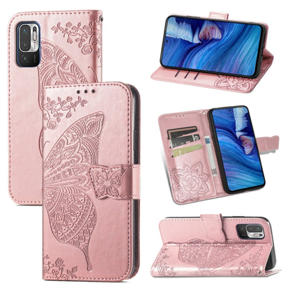 Butterfly Love Flowers Embossed Horizontal Flip Leather Case with Holder & Card Slots & Wallet & Lanyard, For Xiaomi Redmi K40 /K40 Pro /K40 Pro+, For Xiaomi Redmi Note10 5G, For Xiaomi Mi 10S