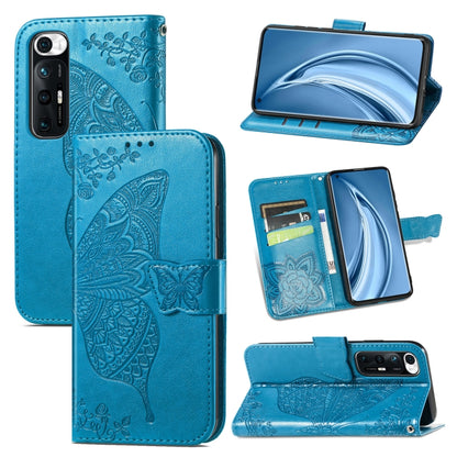 Butterfly Love Flowers Embossed Horizontal Flip Leather Case with Holder & Card Slots & Wallet & Lanyard, For Xiaomi Redmi K40 /K40 Pro /K40 Pro+, For Xiaomi Redmi Note10 5G, For Xiaomi Mi 10S