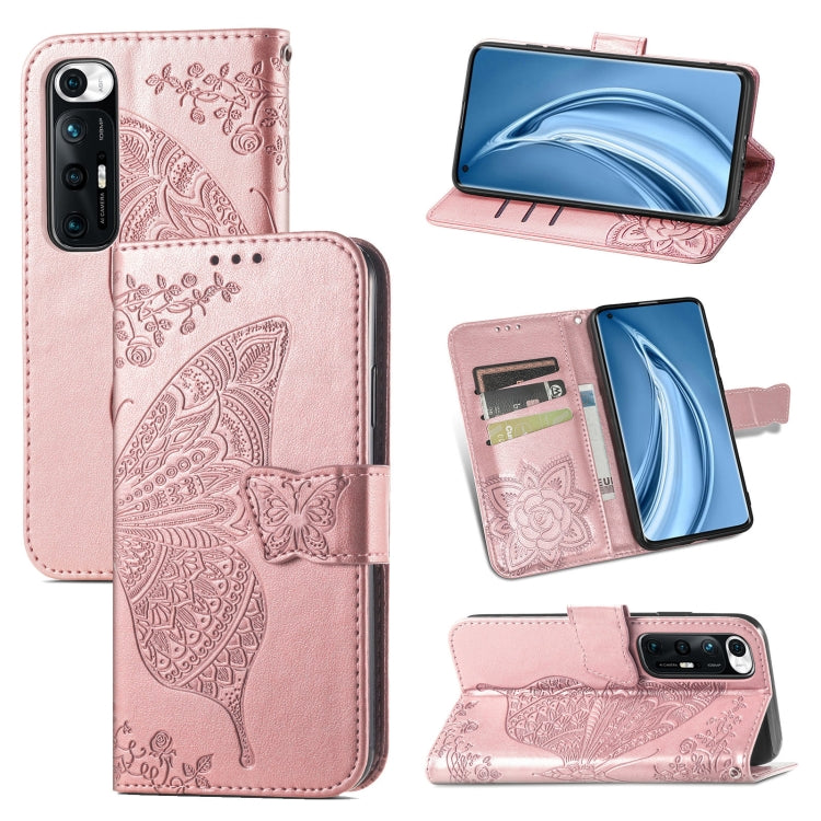 Butterfly Love Flowers Embossed Horizontal Flip Leather Case with Holder & Card Slots & Wallet & Lanyard, For Xiaomi Redmi K40 /K40 Pro /K40 Pro+, For Xiaomi Redmi Note10 5G, For Xiaomi Mi 10S