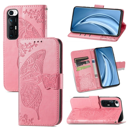 Butterfly Love Flowers Embossed Horizontal Flip Leather Case with Holder & Card Slots & Wallet & Lanyard, For Xiaomi Redmi K40 /K40 Pro /K40 Pro+, For Xiaomi Redmi Note10 5G, For Xiaomi Mi 10S