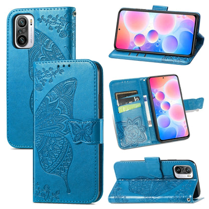Butterfly Love Flowers Embossed Horizontal Flip Leather Case with Holder & Card Slots & Wallet & Lanyard, For Xiaomi Redmi Note 10 Pro, For OPPO Find X3 Pro, For OPPO Reno5 Pro+