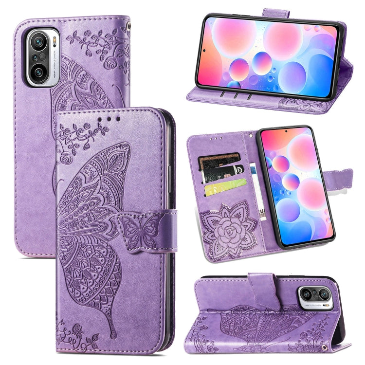 Butterfly Love Flowers Embossed Horizontal Flip Leather Case with Holder & Card Slots & Wallet & Lanyard, For Xiaomi Redmi Note 10 Pro, For OPPO Find X3 Pro, For OPPO Reno5 Pro+