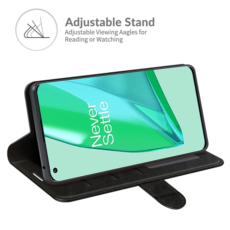 For OnePlus 9 Pro R64 Texture Single Horizontal Flip Protective Case with Holder & Card Slots & Wallet& Photo Frame, For OnePlus 9 Pro