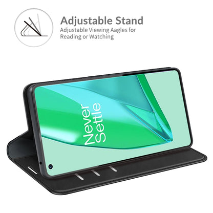 For OnePlus 9 Pro Retro-skin Business Magnetic Suction Leather Case with Holder & Card Slots & Wallet, For OnePlus 9 Pro