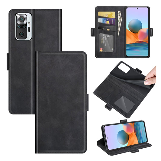 For Xiaomi Redmi Note 10 Pro / Note 10 Pro (Indian Version) / Note 10 Pro Max Dual-side Magnetic Buckle Horizontal Flip Leather Case with Holder & Card Slots & Wallet, For Xiaomi Redmi Note 10 Pro