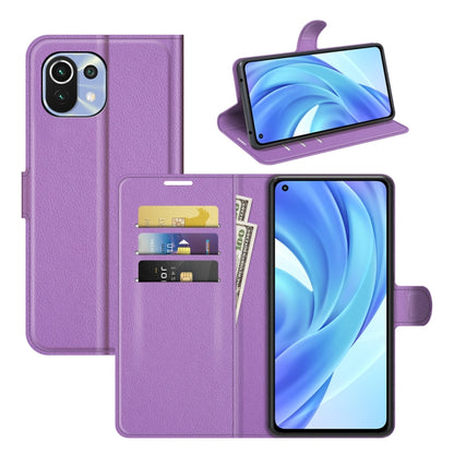 For Xiaomi Mi 11 Lite 4G /  5G Litchi Texture Horizontal Flip Protective Case with Holder & Card Slots & Wallet, For Xiaomi Mi 11 Lite 4G / 5G