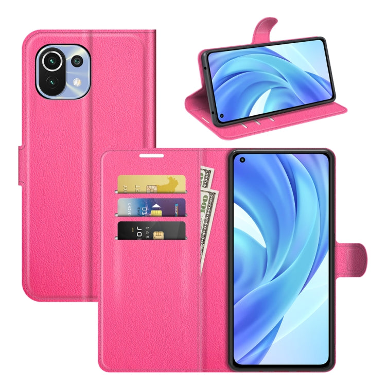 For Xiaomi Mi 11 Lite 4G /  5G Litchi Texture Horizontal Flip Protective Case with Holder & Card Slots & Wallet, For Xiaomi Mi 11 Lite 4G / 5G