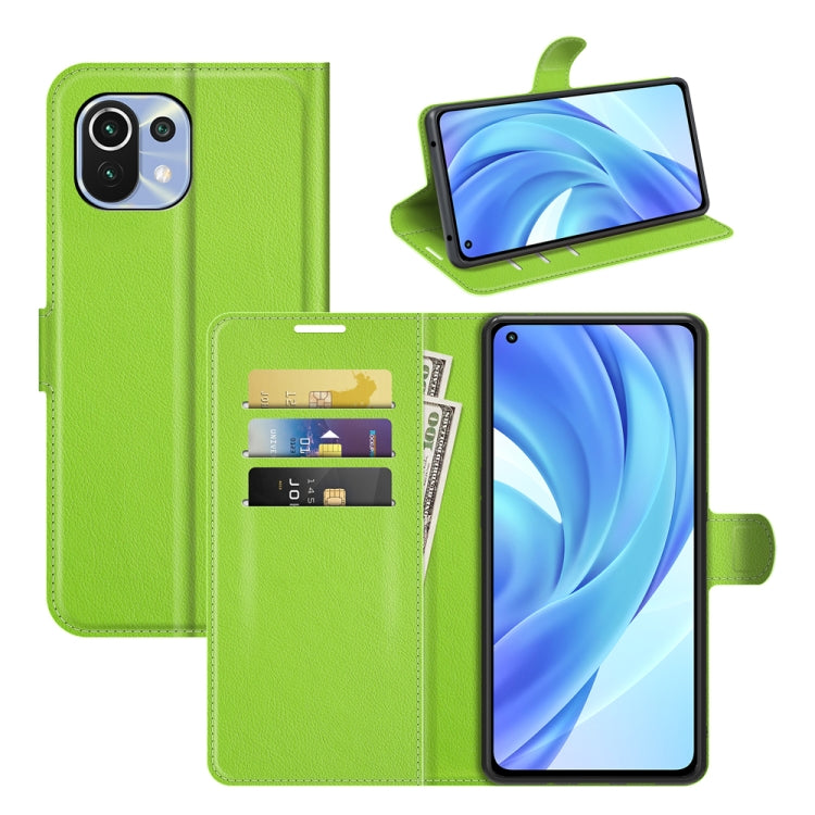 For Xiaomi Mi 11 Lite 4G /  5G Litchi Texture Horizontal Flip Protective Case with Holder & Card Slots & Wallet, For Xiaomi Mi 11 Lite 4G / 5G