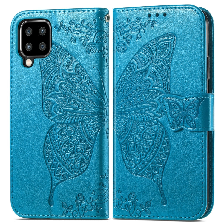 Butterfly Love Flowers Embossed Horizontal Flip Leather Case with Holder & Card Slots & Wallet & Lanyard, For Samsung Galaxy A22 5G, For Samsung Galaxy A22 4G, For Motorola Moto G50