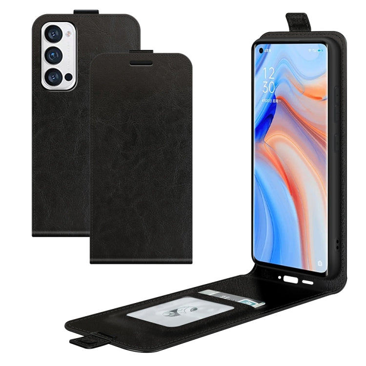 For OPPO Reno5 Pro+ / Find X3 Neo R64 Texture Single Vertical Flip Leather Protective Case with Card Slots & Photo Frame, For OPPO Reno5 Pro+