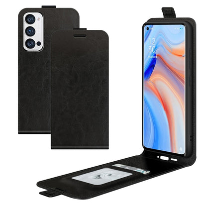 For OPPO Reno5 Pro+ / Find X3 Neo R64 Texture Single Vertical Flip Leather Protective Case with Card Slots & Photo Frame, For OPPO Reno5 Pro+
