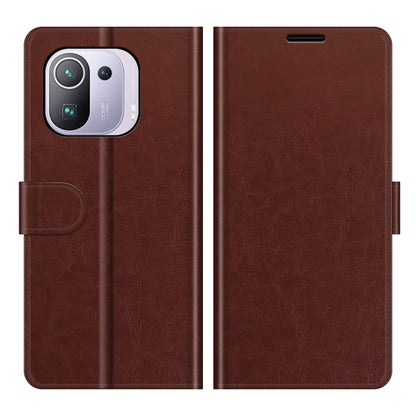 For Xiaomi Mi 11 Pro 5G / 4G R64 Texture Single Horizontal Flip Protective Case with Holder & Card Slots & Wallet& Photo Frame, For Xiaomi Mi 11 Pro 5G / 4G