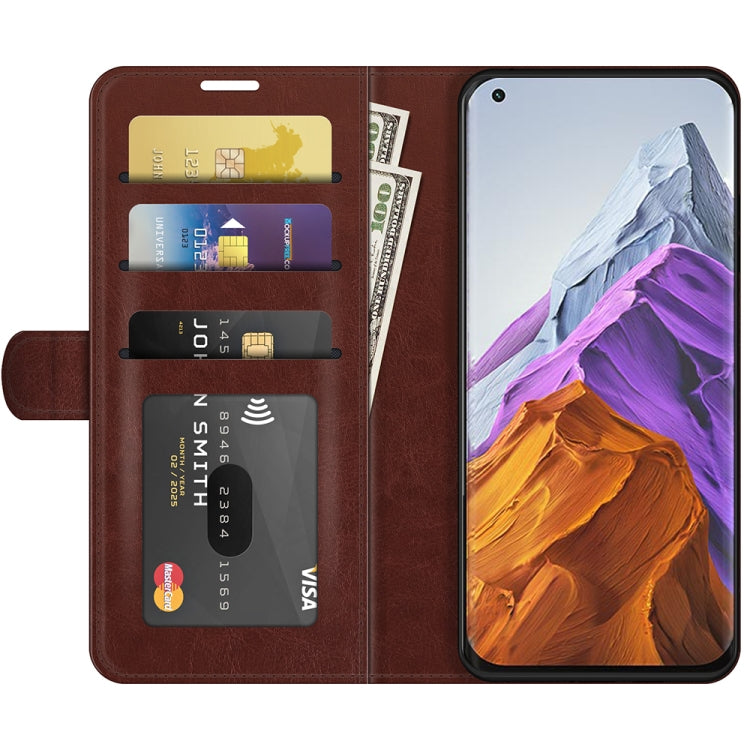 For Xiaomi Mi 11 Pro 5G / 4G R64 Texture Single Horizontal Flip Protective Case with Holder & Card Slots & Wallet& Photo Frame, For Xiaomi Mi 11 Pro 5G / 4G