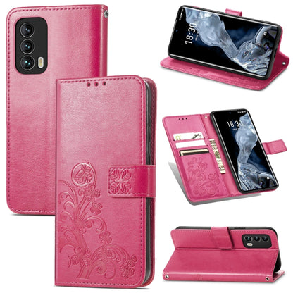 Four-leaf Clasp Embossed Buckle Mobile Phone Protection Leather Case with Lanyard & Card Slot & Wallet & Bracket Function, For Google Pixel 6 Pro, For Xiaomi Redmi Note 10 5G, For Rakuten BIG, For Meizu 18