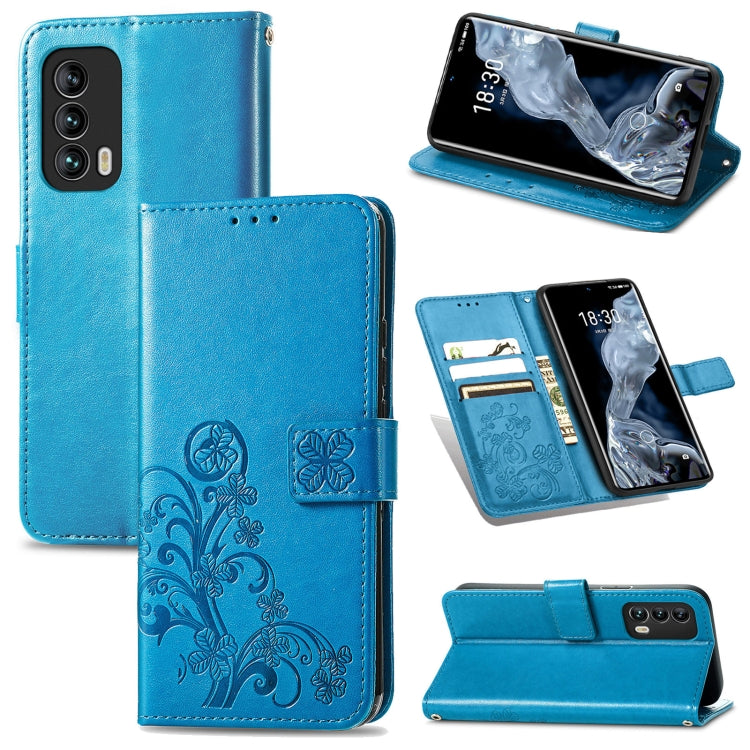 Four-leaf Clasp Embossed Buckle Mobile Phone Protection Leather Case with Lanyard & Card Slot & Wallet & Bracket Function, For Google Pixel 6 Pro, For Xiaomi Redmi Note 10 5G, For Rakuten BIG, For Meizu 18