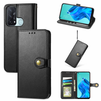 Solid Color Leather Buckle Phone Case with Lanyard & Photo Frame & Card Slot & Wallet & Stand Function, For OPPO Reno5 A, For Sony Xperia ACE II, For Sony Xperia 10 III