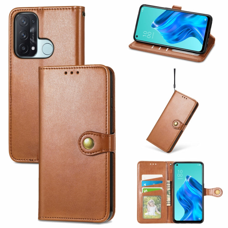 Solid Color Leather Buckle Phone Case with Lanyard & Photo Frame & Card Slot & Wallet & Stand Function, For OPPO Reno5 A, For Sony Xperia ACE II, For Sony Xperia 10 III