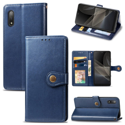 Solid Color Leather Buckle Phone Case with Lanyard & Photo Frame & Card Slot & Wallet & Stand Function, For OPPO Reno5 A, For Sony Xperia ACE II, For Sony Xperia 10 III