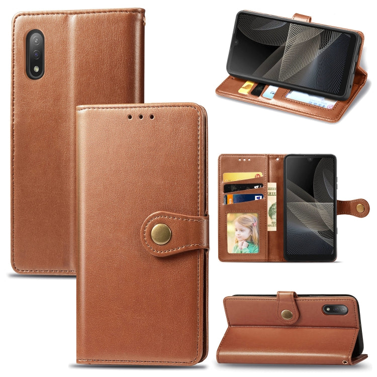 Solid Color Leather Buckle Phone Case with Lanyard & Photo Frame & Card Slot & Wallet & Stand Function, For OPPO Reno5 A, For Sony Xperia ACE II, For Sony Xperia 10 III