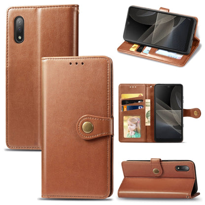 Solid Color Leather Buckle Phone Case with Lanyard & Photo Frame & Card Slot & Wallet & Stand Function, For OPPO Reno5 A, For Sony Xperia ACE II, For Sony Xperia 10 III