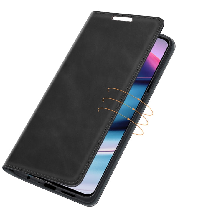 For OnePlus Nord CE 5G Retro-skin Business Magnetic Suction Leather Case with Holder & Card Slots & Wallet, For OnePlus Nord CE 5G