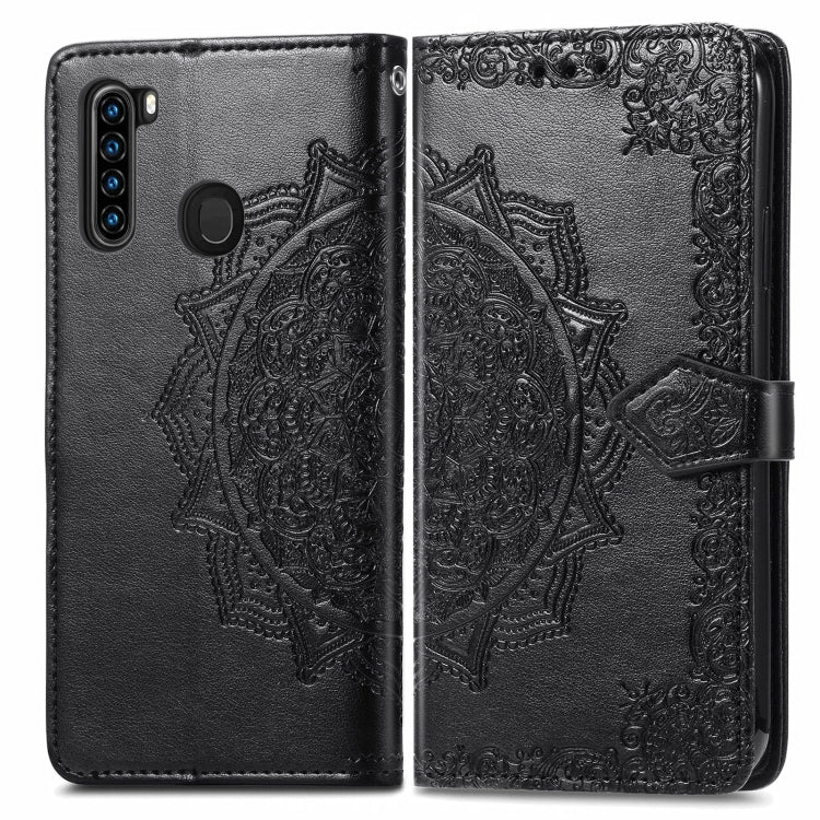 Mandala Flower Embossed Horizontal Flip Leather Case with Holder & Three Card Slots & Wallet & Lanyard, For Blackview A80 Pro, For OnePlus Nord CE 5G, For Oukitel C23 Pro, For vivo V21e 4G