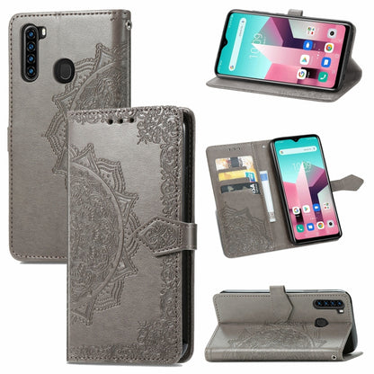 Mandala Flower Embossed Horizontal Flip Leather Case with Holder & Three Card Slots & Wallet & Lanyard, For Blackview A80 Pro, For OnePlus Nord CE 5G, For Oukitel C23 Pro, For vivo V21e 4G
