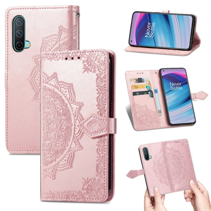Mandala Flower Embossed Horizontal Flip Leather Case with Holder & Three Card Slots & Wallet & Lanyard, For Blackview A80 Pro, For OnePlus Nord CE 5G, For Oukitel C23 Pro, For vivo V21e 4G